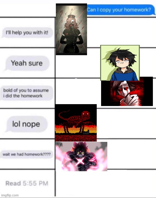 Can I copy your homework? Character template | image tagged in can i copy your homework character template | made w/ Imgflip meme maker