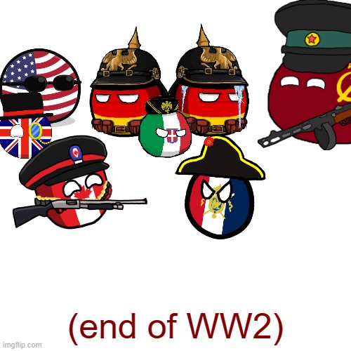 End of WW2 portrayed by one image | (end of WW2) | image tagged in memes,blank transparent square | made w/ Imgflip meme maker