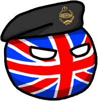 High Quality Soldier Britain Countryball Blank Meme Template