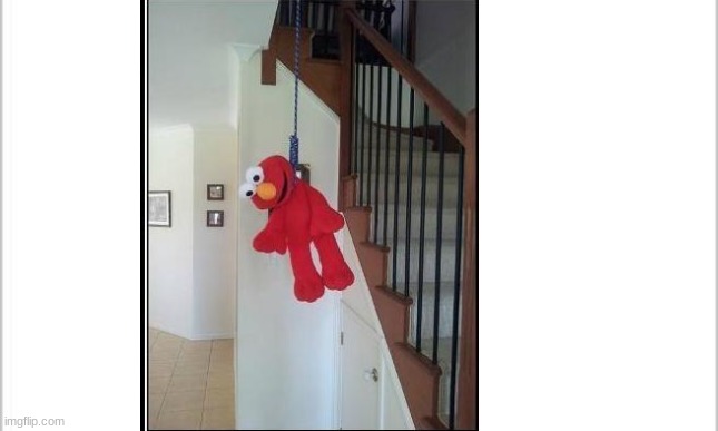 die elmo | image tagged in white background | made w/ Imgflip meme maker