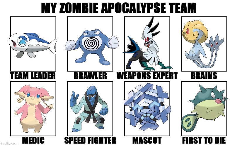 zombie apocalypse team pokemon