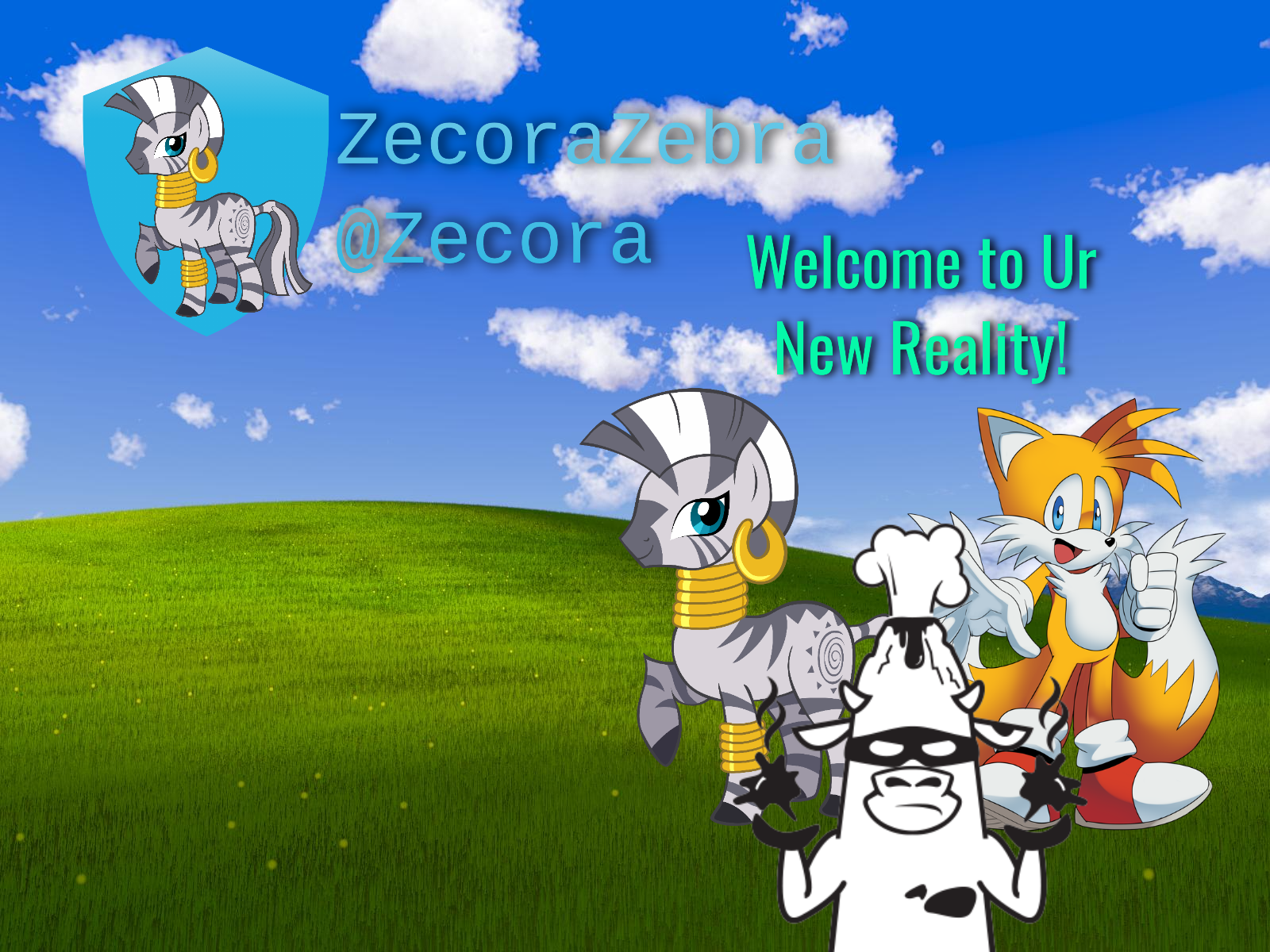 ZecoraZebra Announcement 2 Blank Meme Template