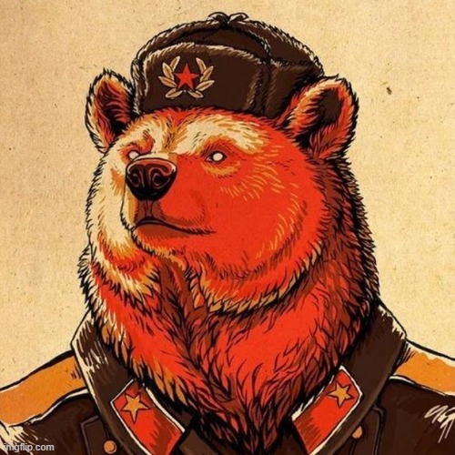soviet bear | image tagged in soviet bear | made w/ Imgflip meme maker