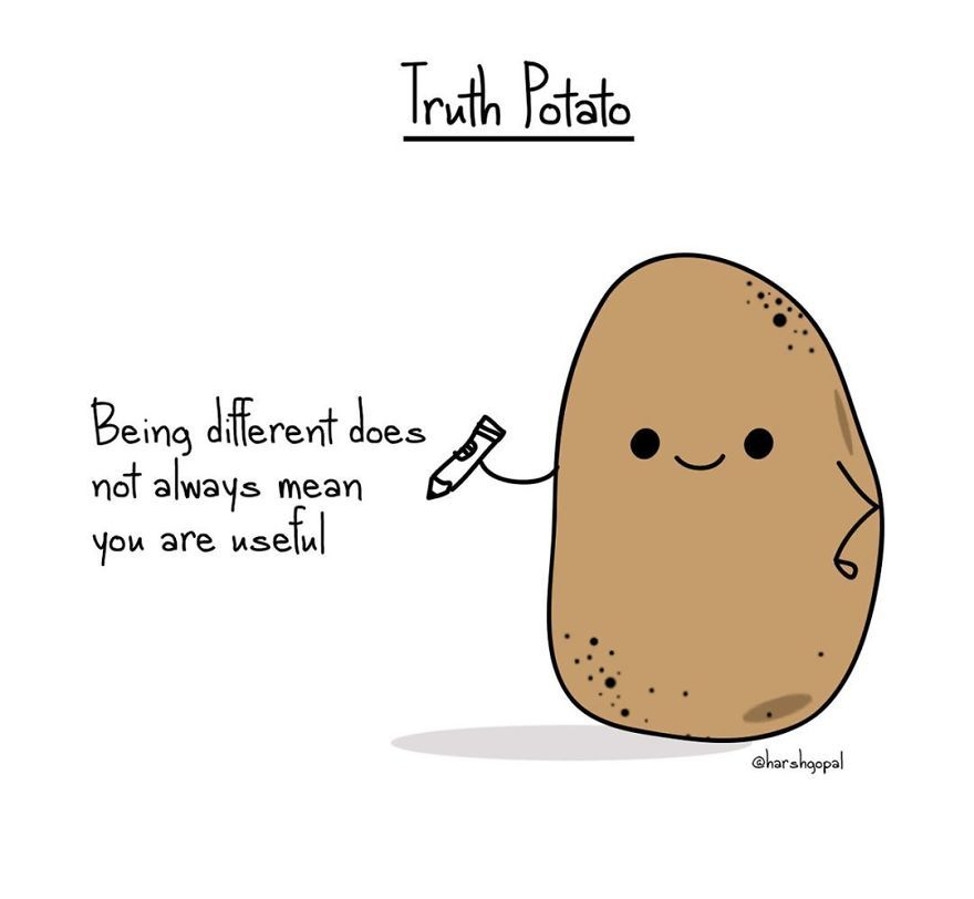 Truth Potato Blank Meme Template