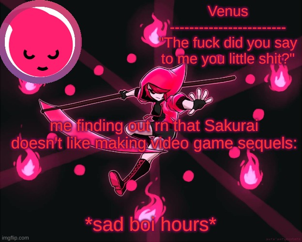 La Danse Macabre temp | me finding out rn that Sakurai doesn't like making video game sequels:; *sad boi hours* | image tagged in la danse macabre temp | made w/ Imgflip meme maker