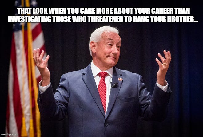 Greg Pence Mike Pence | THAT LOOK WHEN YOU CARE MORE ABOUT YOUR CAREER THAN INVESTIGATING THOSE WHO THREATENED TO HANG YOUR BROTHER... | image tagged in insurrection january 6th,mike pence,greg pence | made w/ Imgflip meme maker