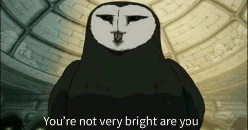 Youre not very bright are you? Blank Meme Template