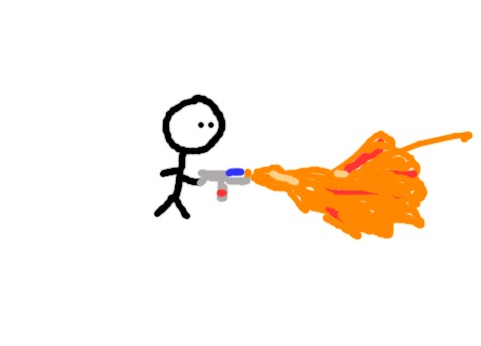 High Quality flamethrower guy Blank Meme Template