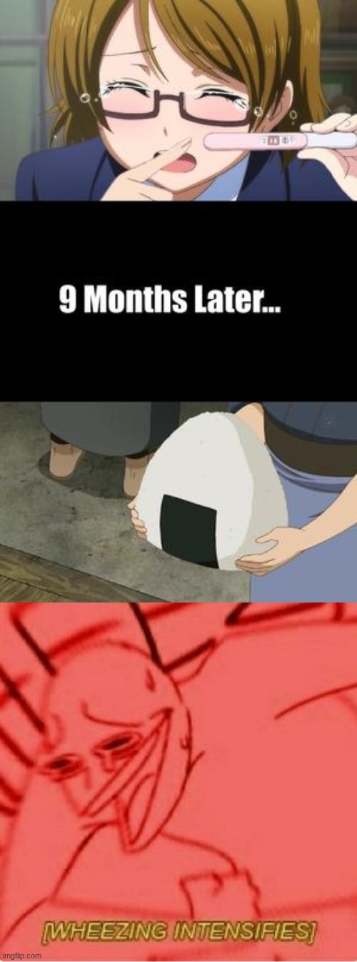 SHE GAVE BIRTH TO A RICE BABY!! HAHAHAHAHAHAHA! | image tagged in wheeze | made w/ Imgflip meme maker