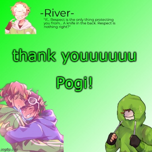 thank youuuuuu; Pogi! | made w/ Imgflip meme maker