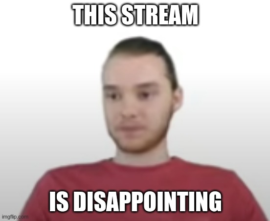 bye | THIS STREAM; IS DISAPPOINTING | image tagged in disappointed mike | made w/ Imgflip meme maker