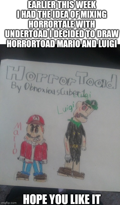 Horrortoad mario and luigi | image tagged in undertale,mario,luigi | made w/ Imgflip meme maker