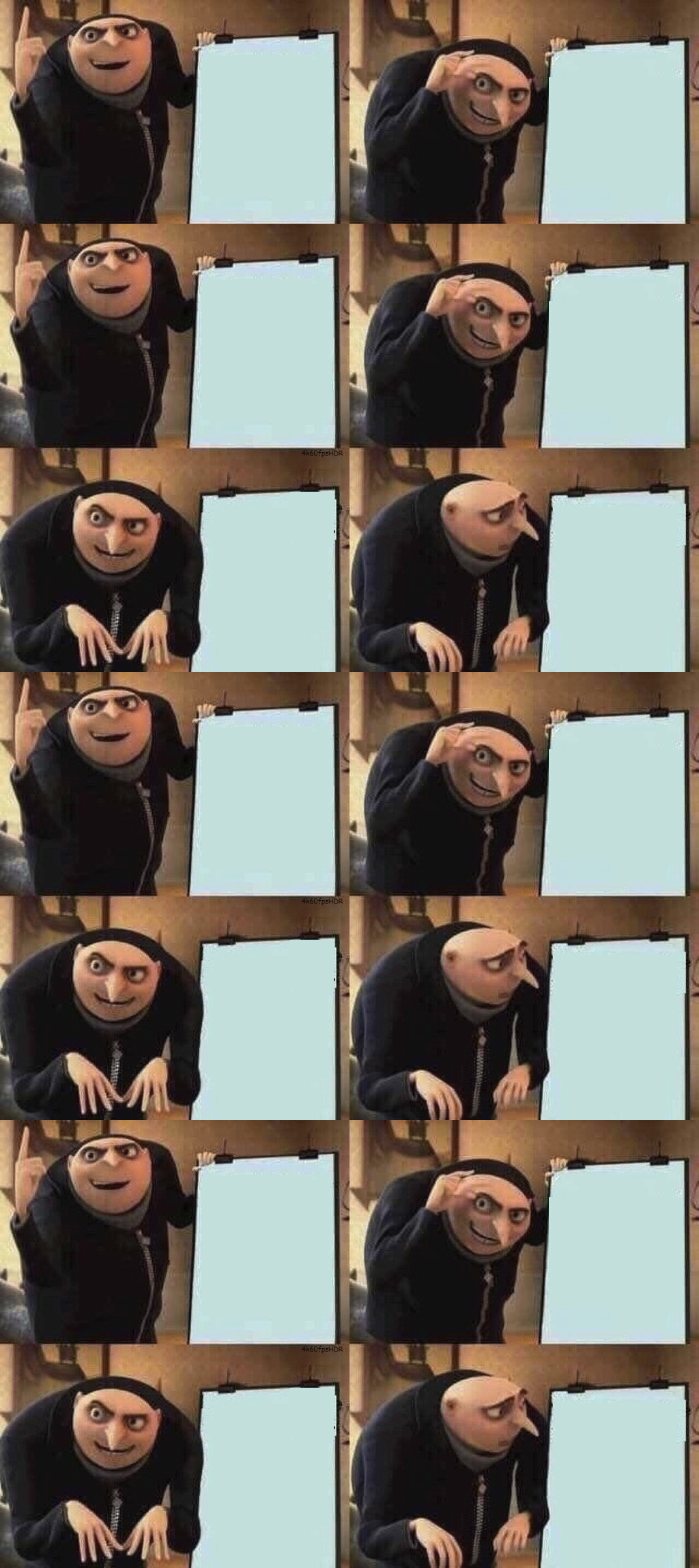 High Quality extended Despicable Meme Blank Meme Template