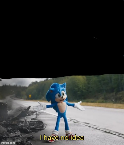 Sonic I have no idea | image tagged in sonic i have no idea | made w/ Imgflip meme maker