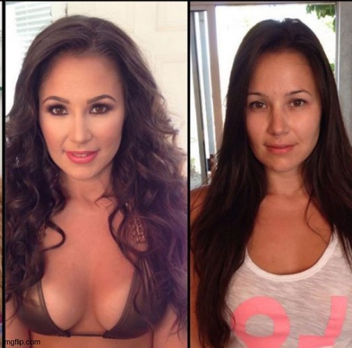 girl without makeup | image tagged in pornstars,porn,women | made w/ Imgflip meme maker