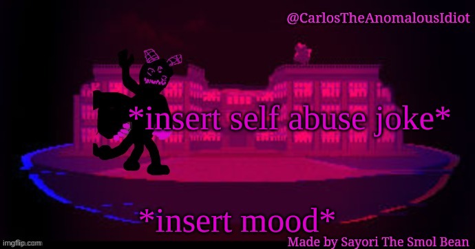 *insert title* | *insert self abuse joke*; *insert mood* | made w/ Imgflip meme maker