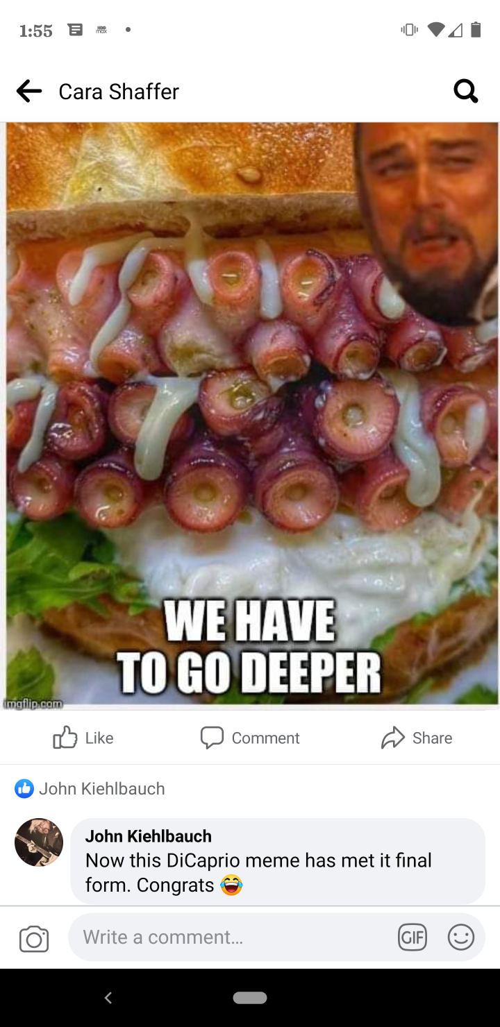Octopus salad Blank Meme Template