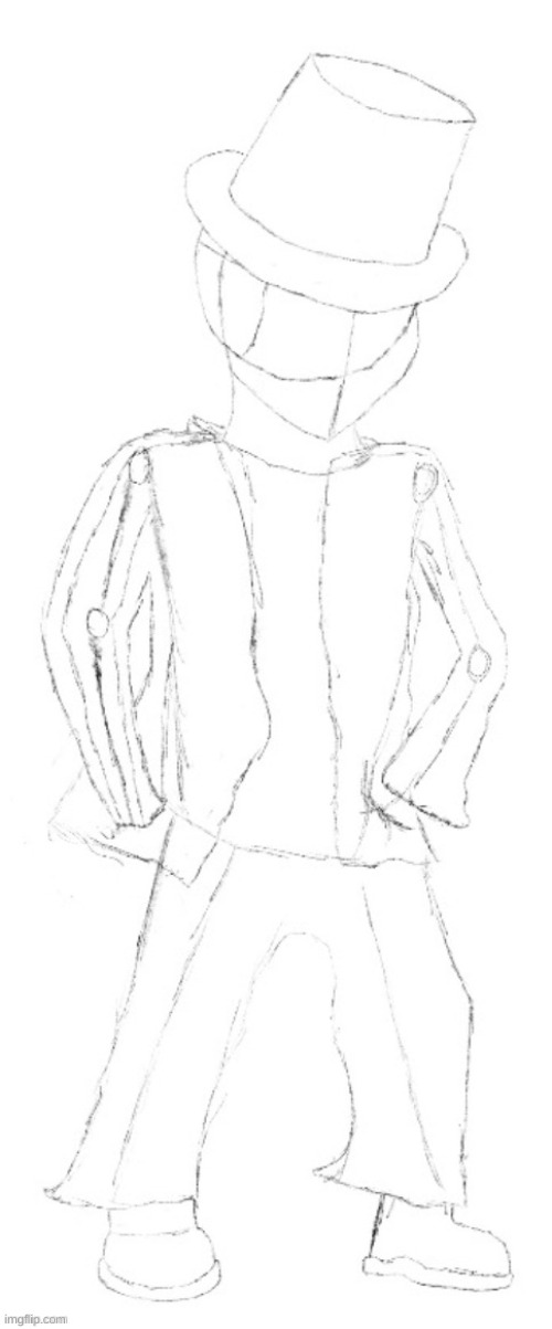 sketch i made a few days ago, I'm working on finishing the drawing | made w/ Imgflip meme maker