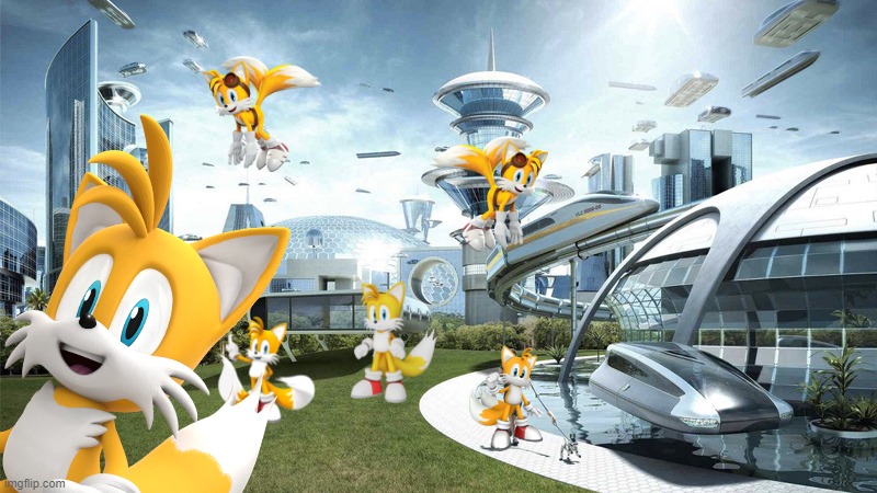tails in 2050 | image tagged in tails,tails the fox,future,the future,the future world if | made w/ Imgflip meme maker