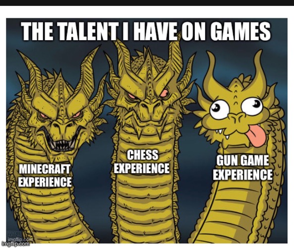 image tagged in talent,minecraft,chess | made w/ Imgflip meme maker
