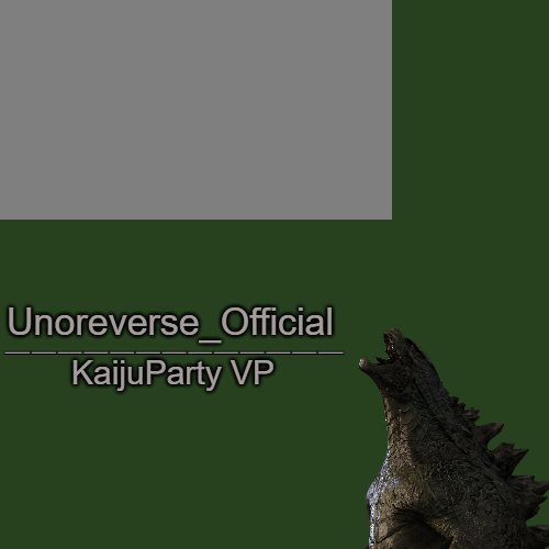 High Quality UnoReverse_Official, KaijuParty VP Blank Meme Template