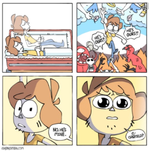 Shen embraces Garfield.mp4 | image tagged in shen embraces garfield mp4 | made w/ Imgflip meme maker