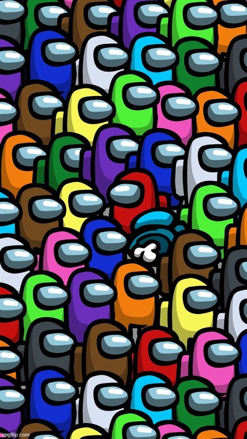 spot the amogus imposter | made w/ Imgflip meme maker