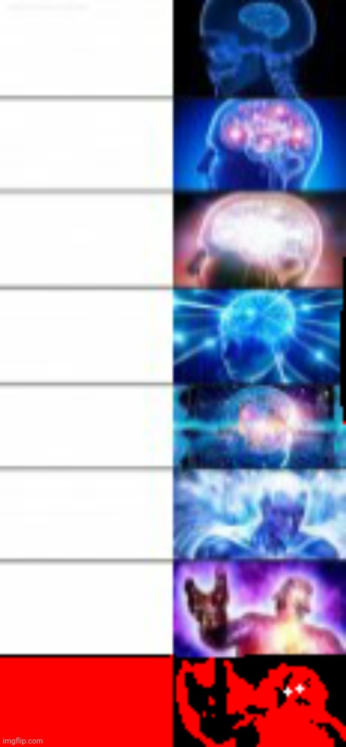 8-Tier Expanding Brain | image tagged in meme | made w/ Imgflip meme maker