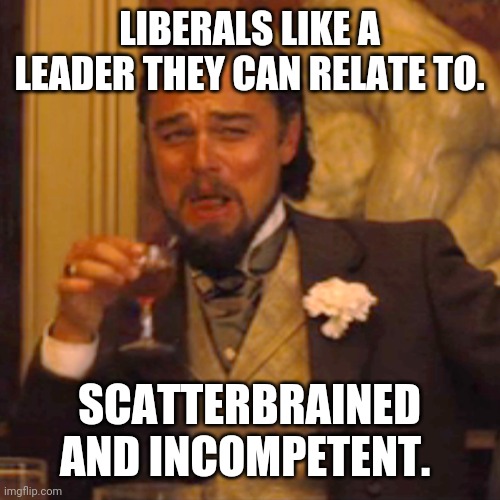 Trump was just too intelligent for liberals. | LIBERALS LIKE A LEADER THEY CAN RELATE TO. SCATTERBRAINED AND INCOMPETENT. | image tagged in memes | made w/ Imgflip meme maker