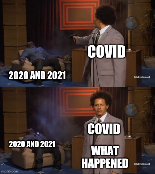 Who Killed Hannibal | COVID; 2020 AND 2021; COVID; 2020 AND 2021; WHAT HAPPENED | image tagged in memes,who killed hannibal | made w/ Imgflip meme maker