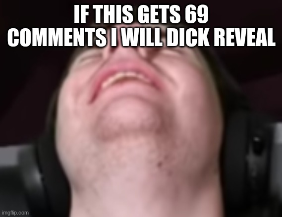 . | IF THIS GETS 69 COMMENTS I WILL DICK REVEAL | image tagged in sapnap erection | made w/ Imgflip meme maker