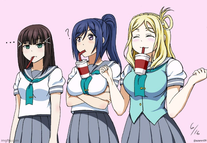 Hehehe Dia's is not huge enough Mod Note: Its been long time Mari | image tagged in love live | made w/ Imgflip meme maker