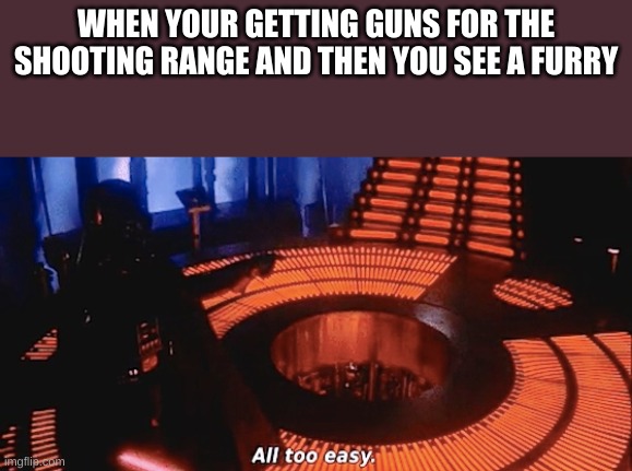 oh yeah, its all coming together, who needs a shooting range? | WHEN YOUR GETTING GUNS FOR THE SHOOTING RANGE AND THEN YOU SEE A FURRY | image tagged in yes | made w/ Imgflip meme maker