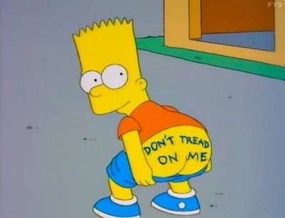 Bart's Butt Blank Meme Template