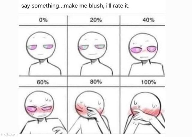 lol | image tagged in say something to make me blush and i'll rate it | made w/ Imgflip meme maker