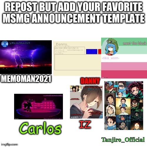 literally my first and only announcement temp lmao | IZ | made w/ Imgflip meme maker