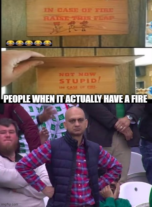 Disappointed Man | PEOPLE WHEN IT ACTUALLY HAVE A FIRE | image tagged in disappointed man | made w/ Imgflip meme maker