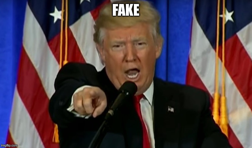 Trump Fake News  | FAKE | image tagged in trump fake news | made w/ Imgflip meme maker