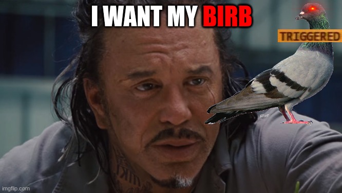 BIRB; I WANT MY BIRB | image tagged in i want my bird,birb | made w/ Imgflip meme maker