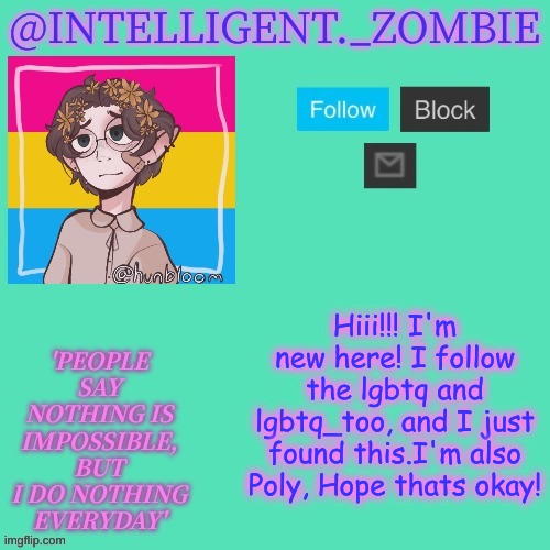 im a new baby pan-cake | Hiii!!! I'm new here! I follow the lgbtq and lgbtq_too, and I just found this.I'm also Poly, Hope thats okay! | image tagged in pan info temp | made w/ Imgflip meme maker