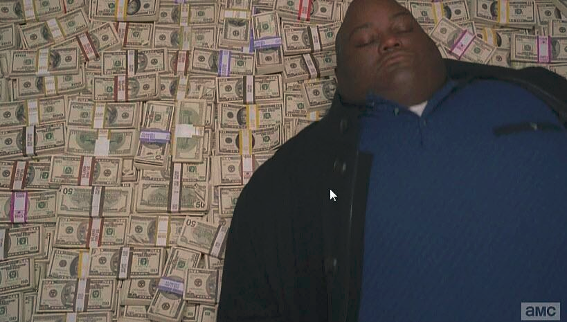 guy on money