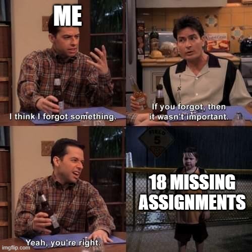 don't forget to do your assignment