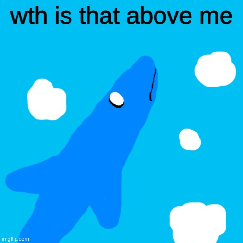 Aircraft Shark wth is that above me Blank Meme Template