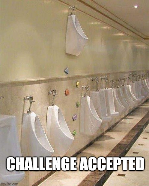 I'm in! | CHALLENGE ACCEPTED | image tagged in challenge accepted | made w/ Imgflip meme maker