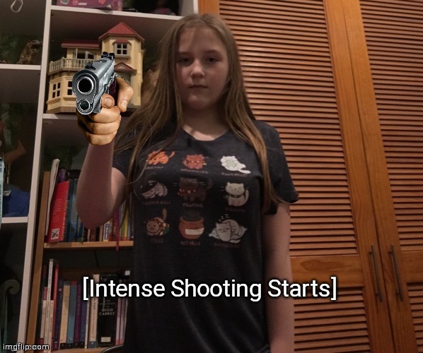 Intense Shooting Starts Blank Meme Template