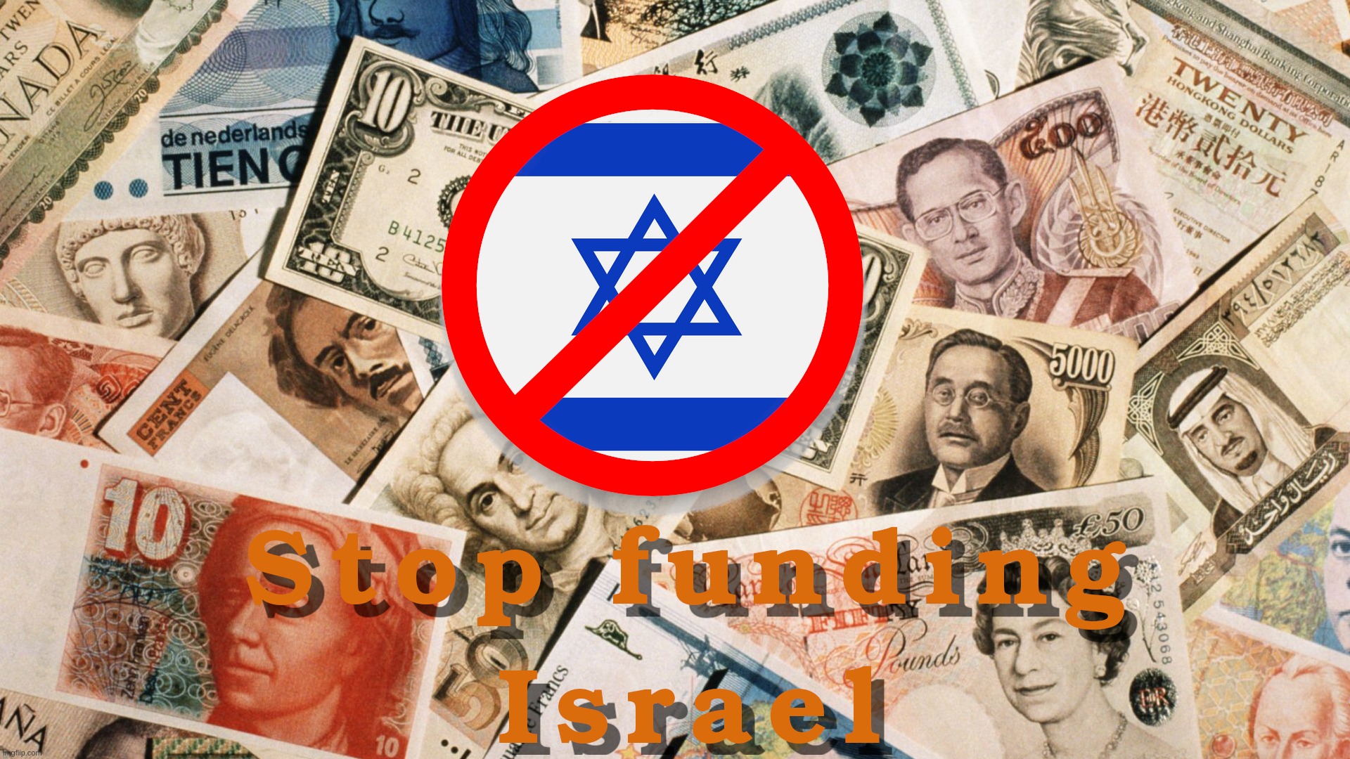 Stop funding Israel | image tagged in israel,con,trick,guilt,sympathy,devil | made w/ Imgflip meme maker