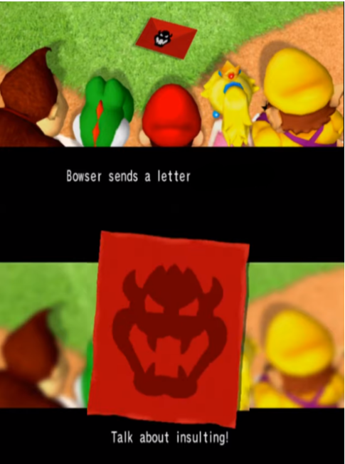 High Quality Bowser's Insulting Letter Blank Meme Template