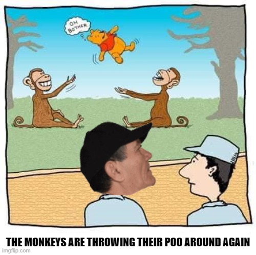 THE MONKEYS ARE THROWING THEIR POO AROUND AGAIN | made w/ Imgflip meme maker