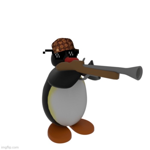 Pingu with a gun | image tagged in pingu with a gun | made w/ Imgflip meme maker