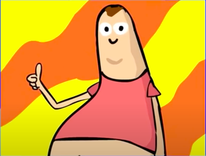 High Quality thumb man Blank Meme Template